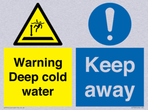 Warning Deep cold water Keep away
